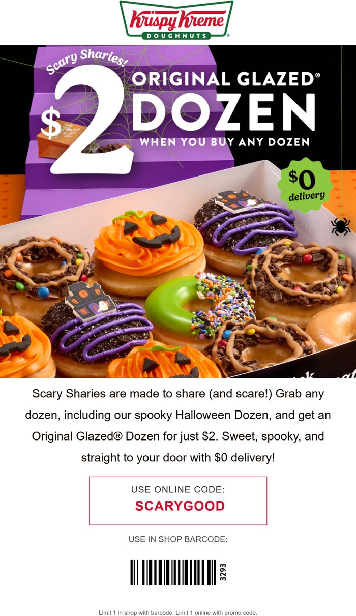 Krispy Kreme coupons & promo code for October 2025