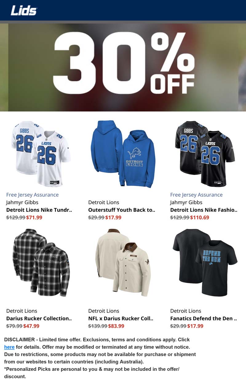 Lids stores Coupon  30% off today at Lids #lids 