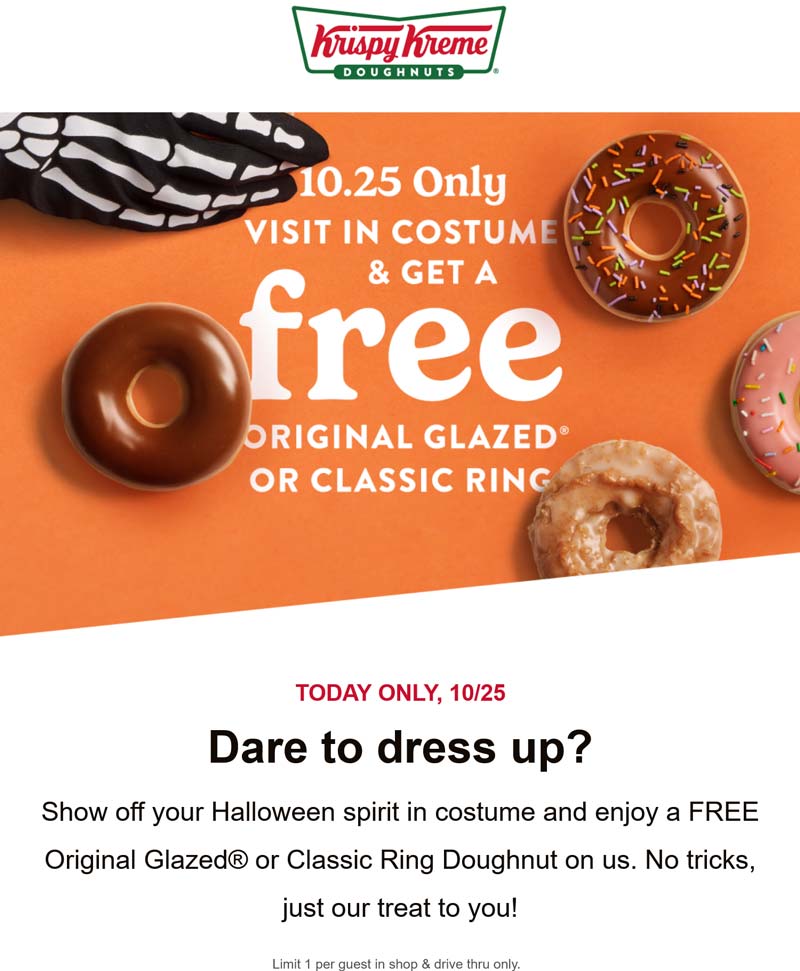 Krispy Kreme coupons & promo code for October 2025