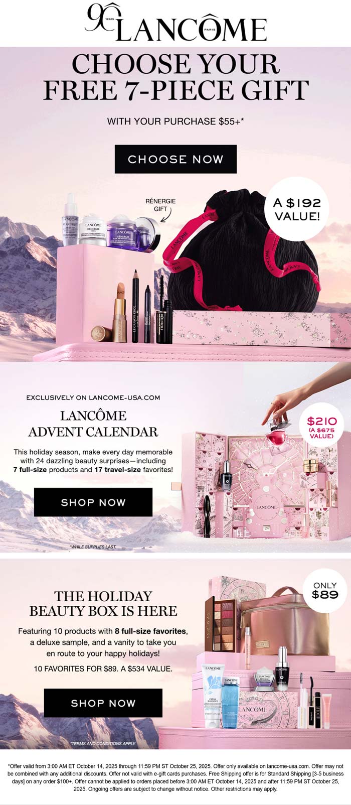 Lancome coupons & promo code for October 2025