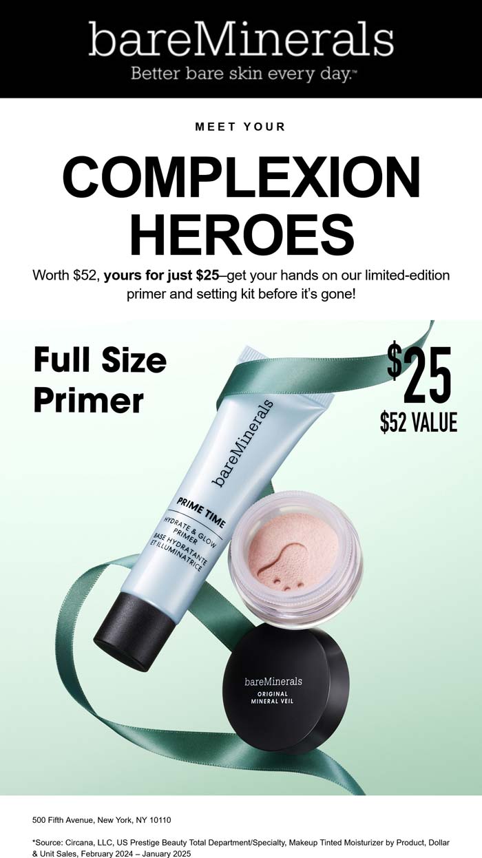 bareMinerals coupons & promo code for October 2025