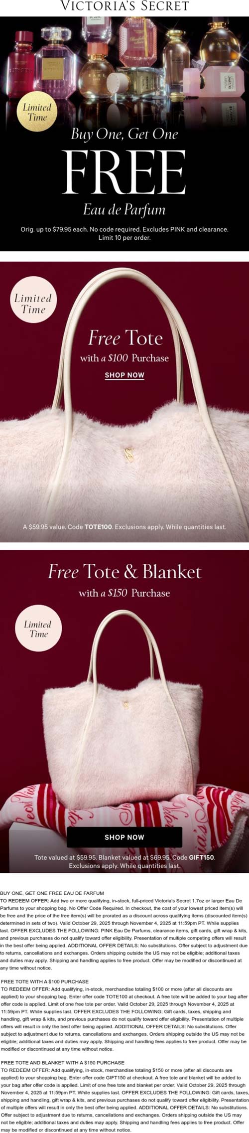 Victorias Secret coupons & promo code for October 2025