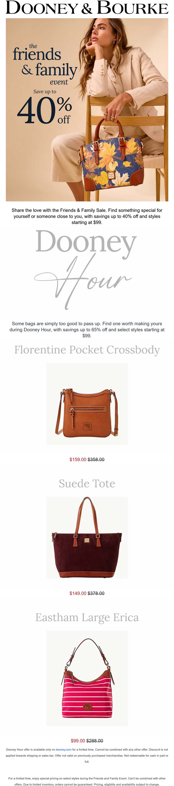 Dooney & Bourke 40-65% off at Dooney & Bourke #dooneybourke Dooney & Bourke stores Coupon 40-65% off at Dooney & Bourke #dooneybourke