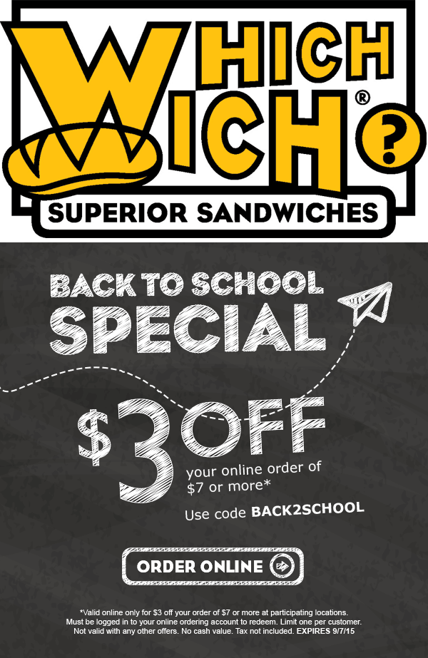 Which Wich coupons & promo code for [May 2024]