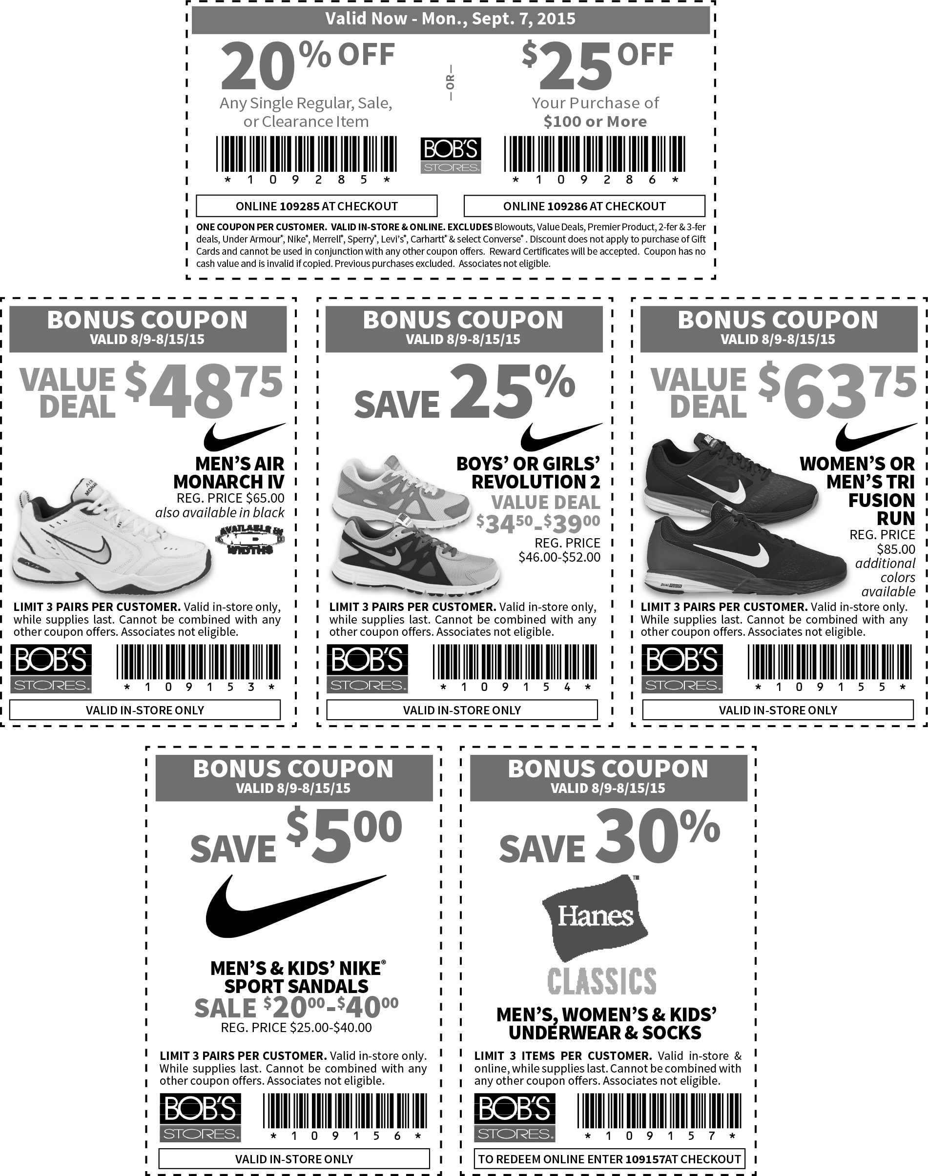 Bobs Stores Coupon April 2024 20% off a single item & more at Bobs Stores, or online via promo code 109285