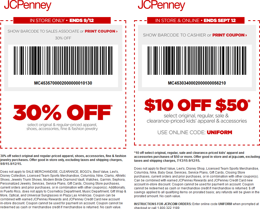 JCPenney Coupon April 2024 30% off apparel & more at JCPenney