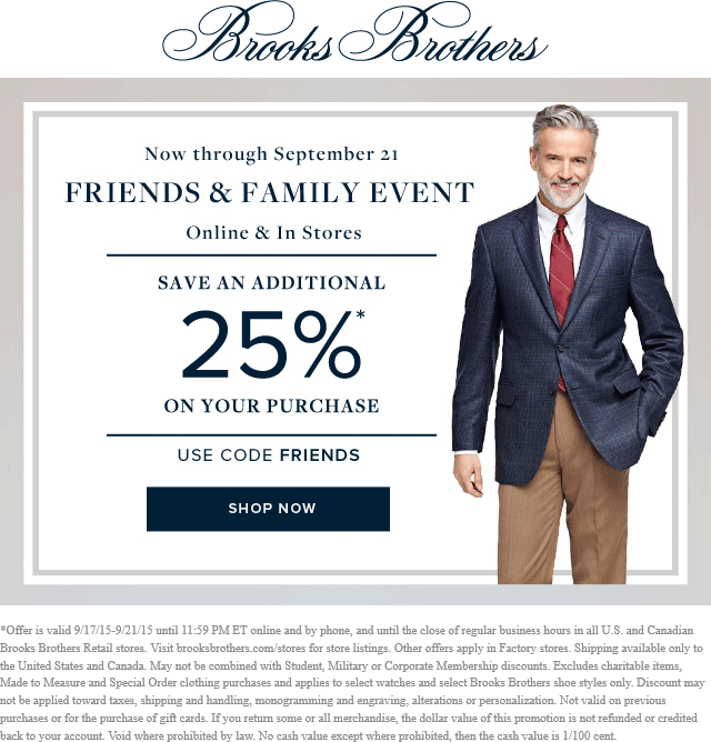 Brooks Brothers coupons & promo code for [April 2024]