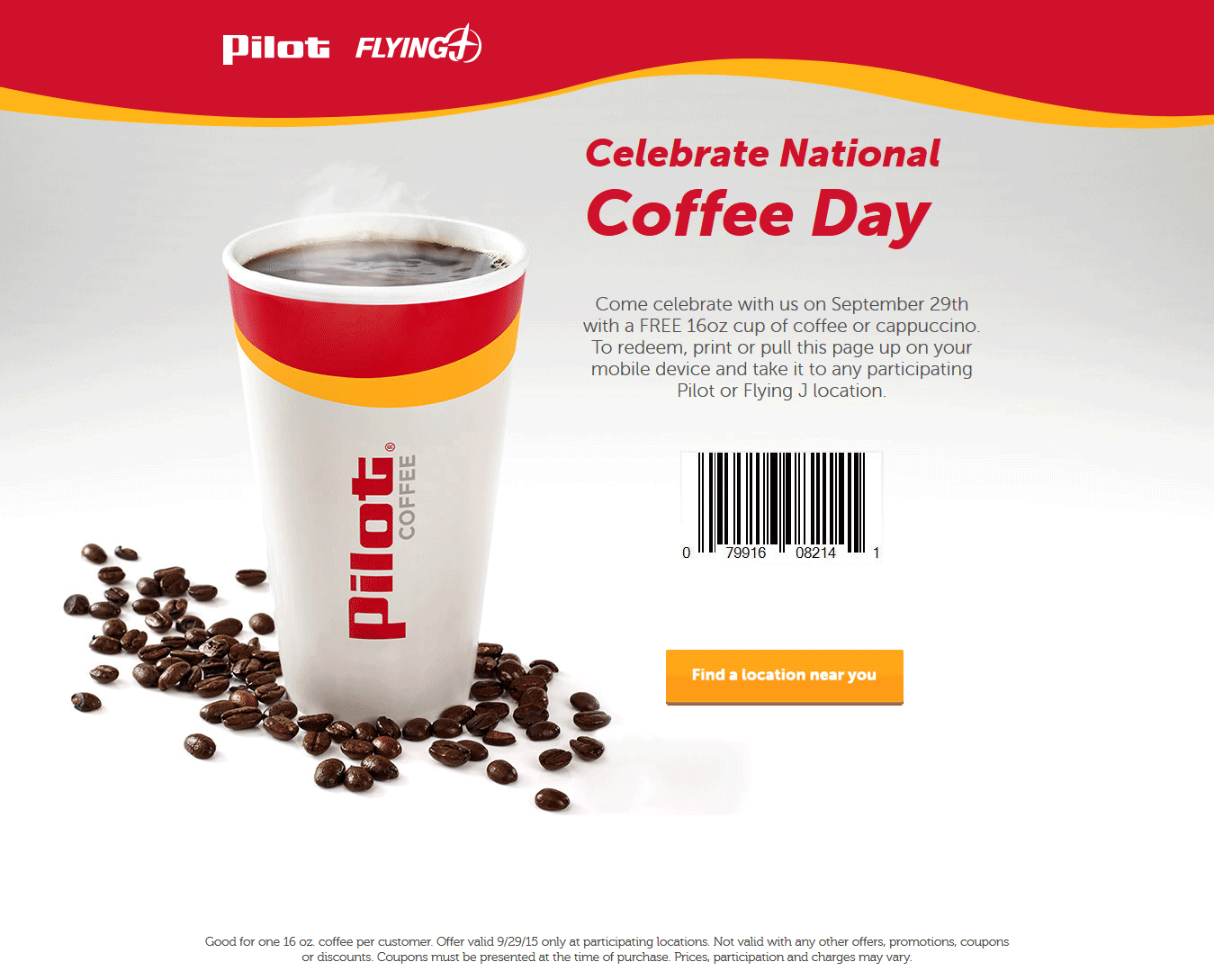 Gas Station Coupon April 2024 Free coffee today at Pilot & Flying J gas stations