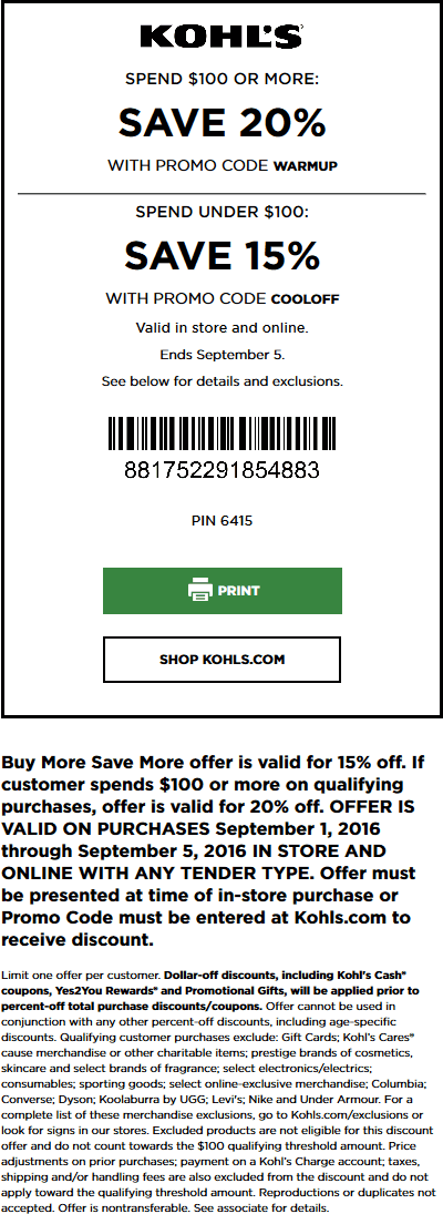 Kohls coupons & promo code for [May 2024]