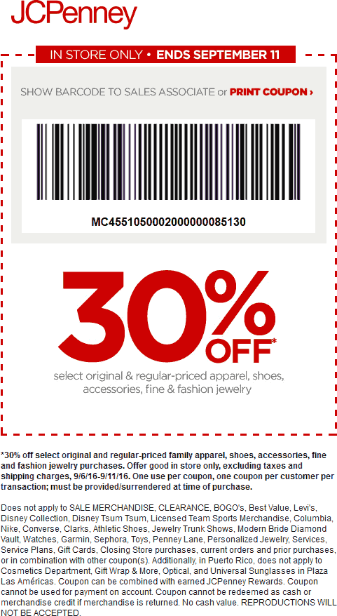 JCPenney Coupon April 2024 30% off at JCPenney