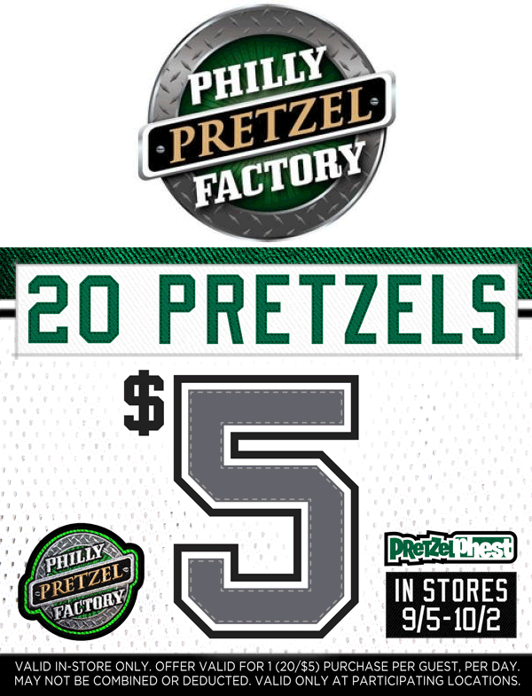 Philly Pretzel Factory Printable Coupons