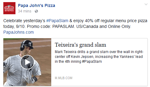 Papa Johns Coupon April 2024 40% off pizza today at Papa Johns via promo code PAPASLAM