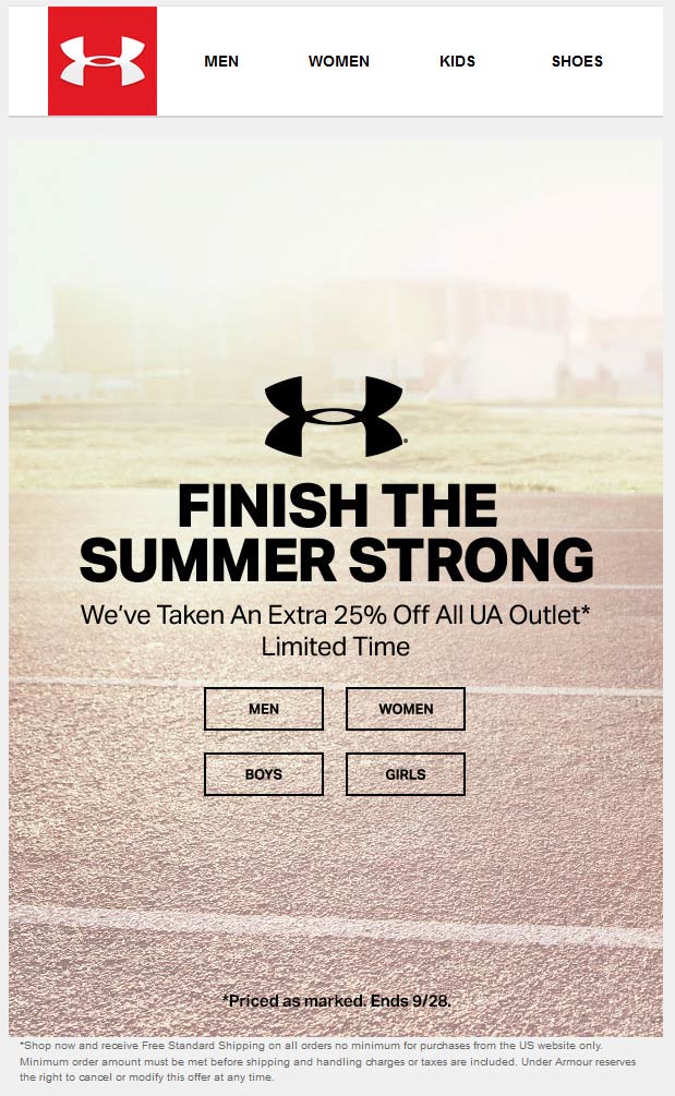 Under Armour Outlet coupons & promo code for [May 2024]