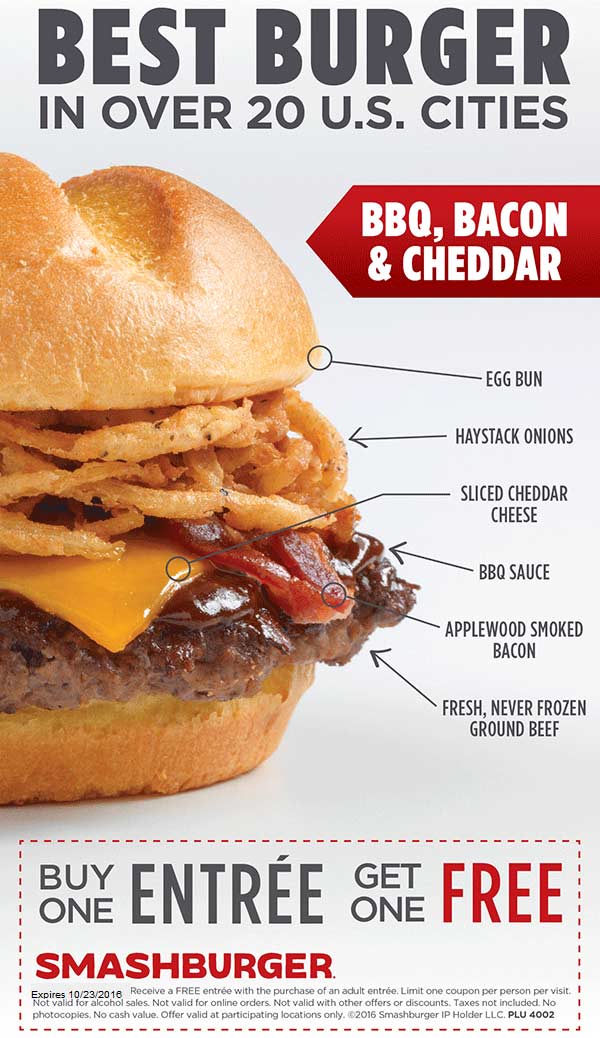 Smashburger coupons & promo code for [May 2024]