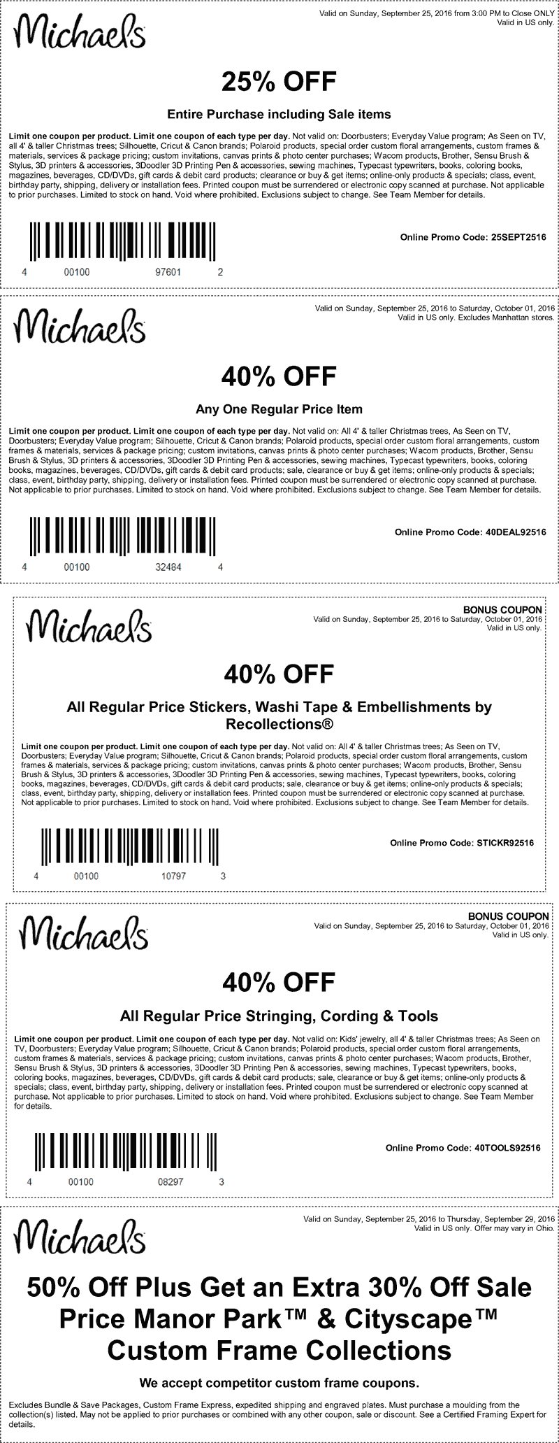 Michaels Coupon April 2024 40% off a single item & more at Michaels, or online via promo code 40DEAL92516
