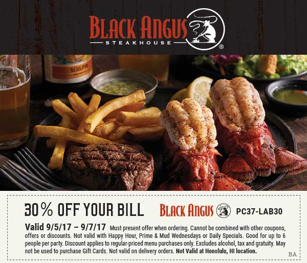 Black Angus coupons & promo code for [May 2024]