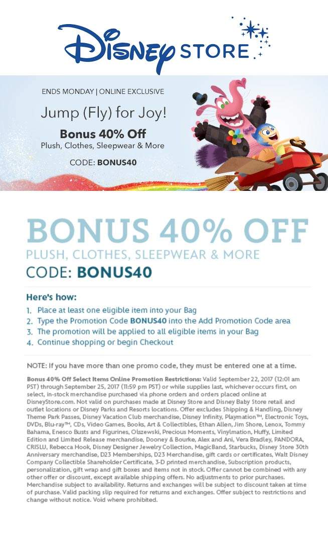 Disney Store coupons & promo code for [March 2024]