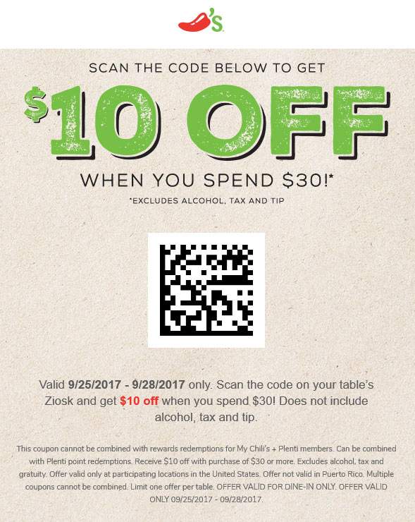 Chilis February 2024 Coupons and Promo Codes 🛒