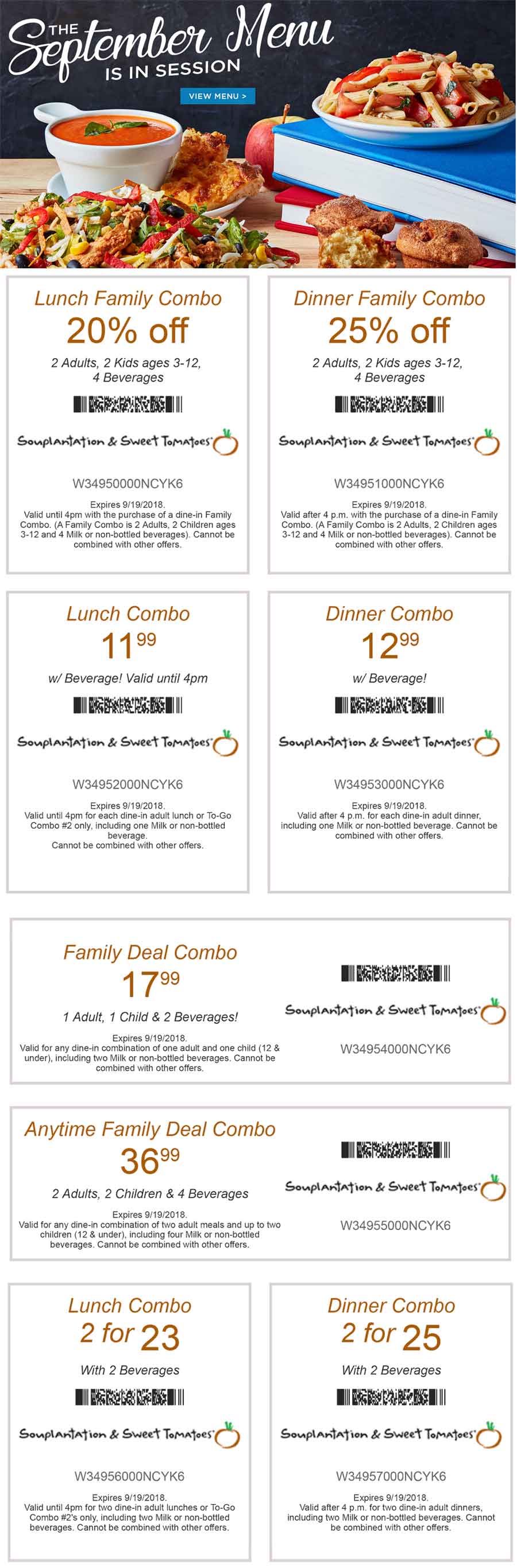 Sweet Tomatoes coupons & promo code for [April 2024]