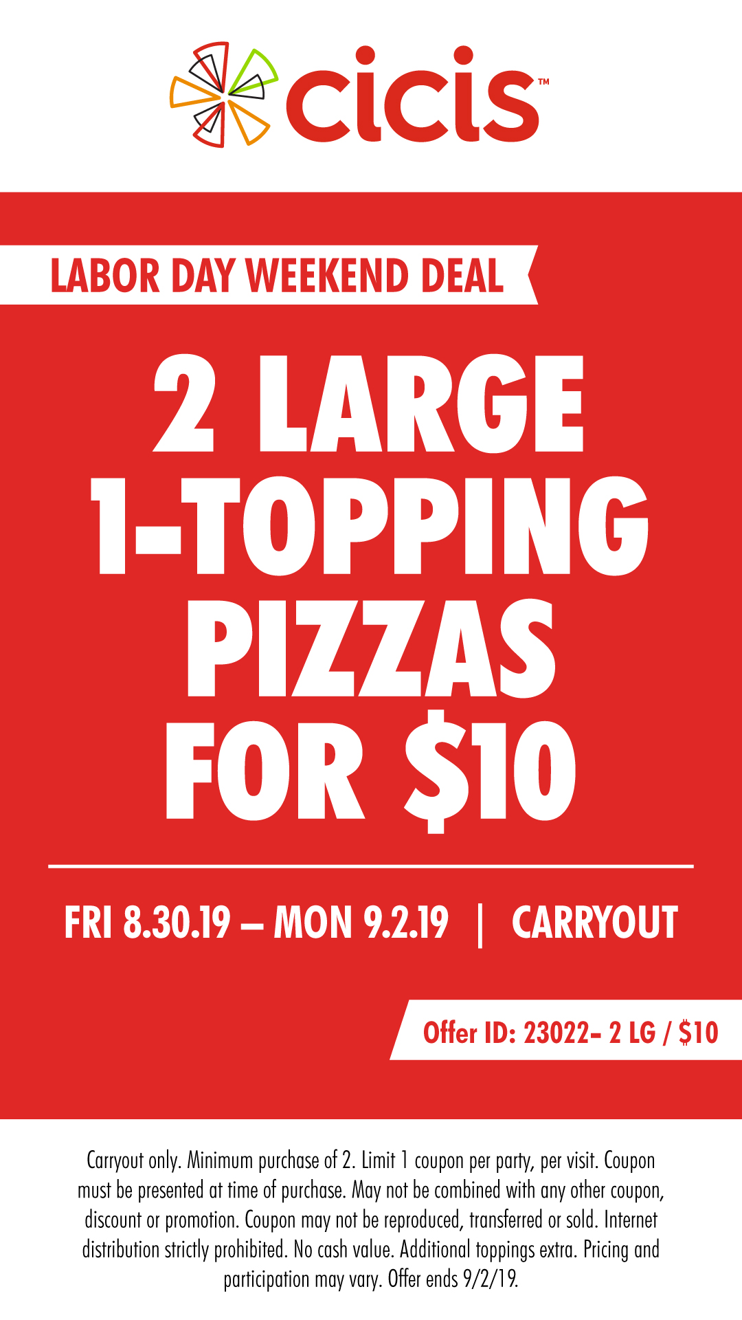 Cicis Pizza coupons & promo code for [May 2022]