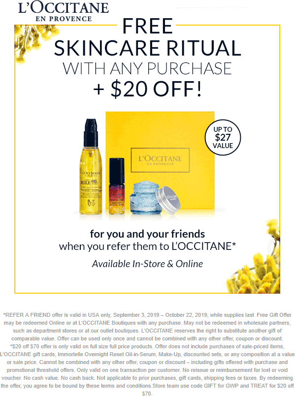 LOccitane coupons & promo code for [January 2022]
