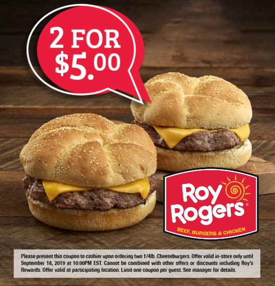 Roy Rogers coupons & promo code for [May 2022]