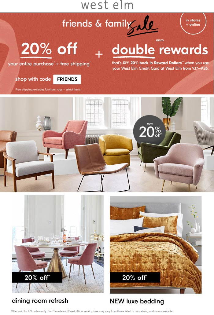West Elm coupons & promo code for [May 2022]