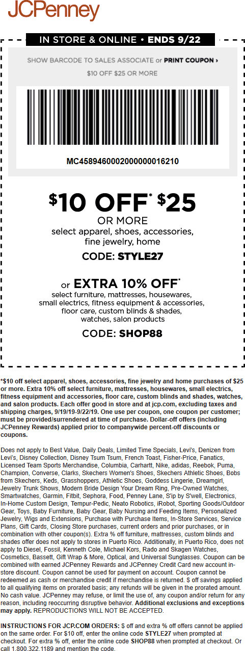JCPenney coupons & promo code for [January 2022]