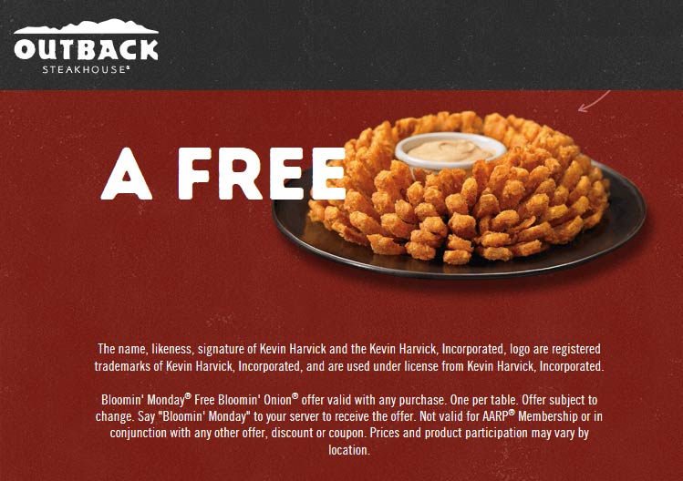 Outback Steakhouse coupons & promo code for [January 2022]
