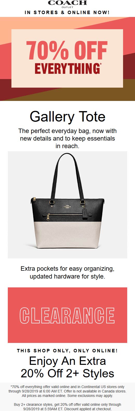 Coach Outlet coupons & promo code for [May 2022]