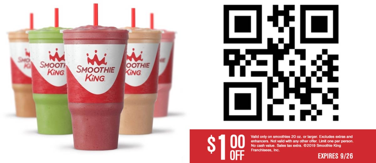 Smoothie King coupons & promo code for [September 2022]