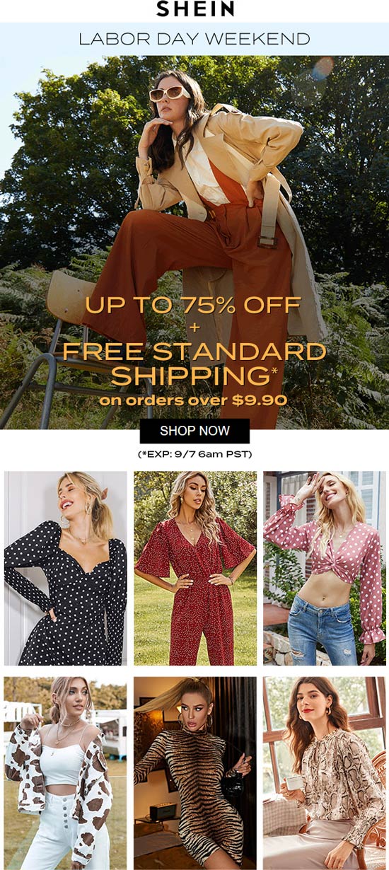 SHEIN stores Coupon  75% off sale going on today at SHEIN #shein 