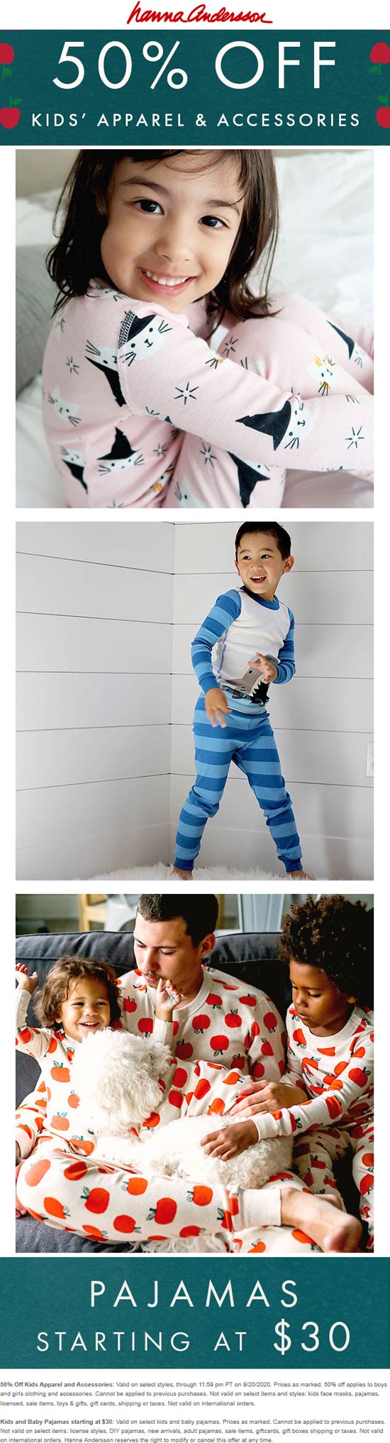 Hanna Anderson stores Coupon  50% off kids apparel & accessories at Hanna Anderson #hannaanderson 