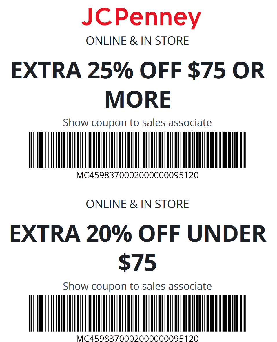 2025 off at JCPenney, or online via promo code TOSAVE44 jcpenney