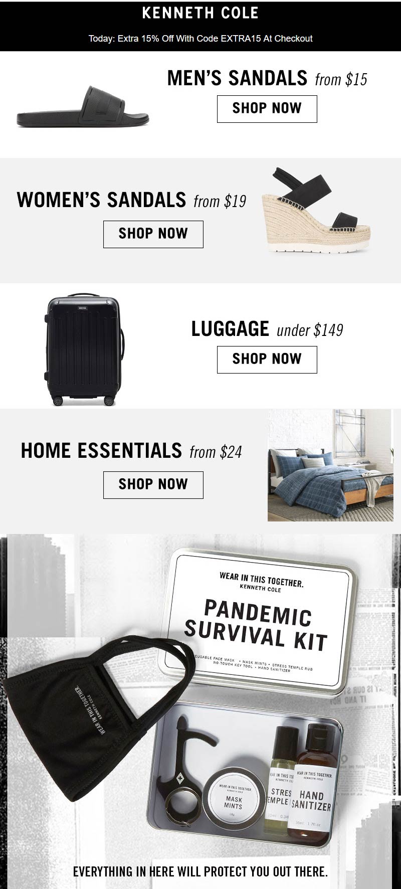 Kenneth Cole coupons & promo code for July 2025