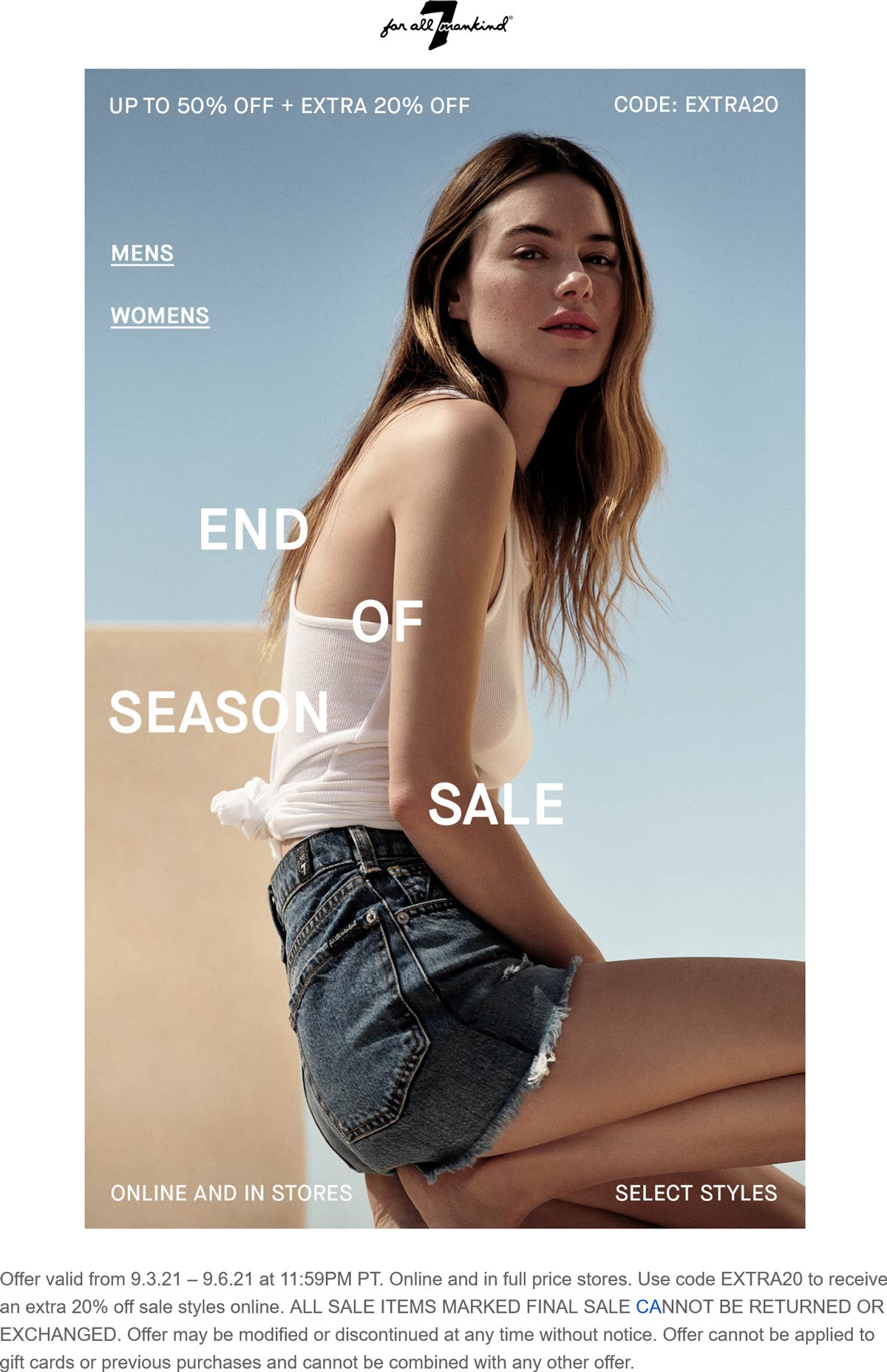 7 for all Mankind coupons & promo code for [July 2024]