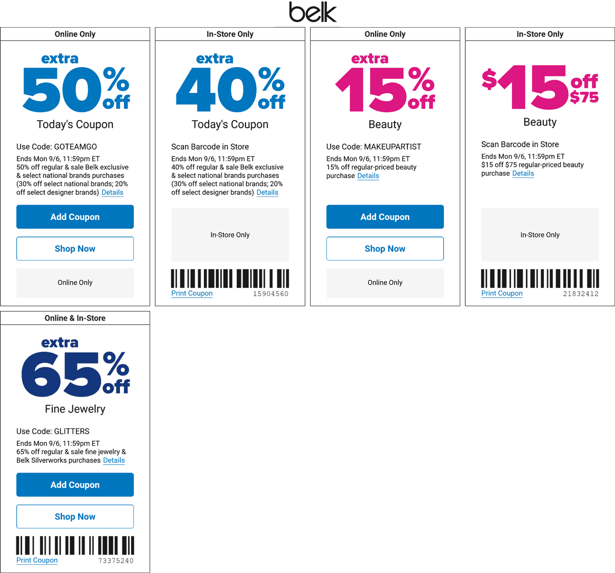 Belk coupons & promo code for [November 2022]