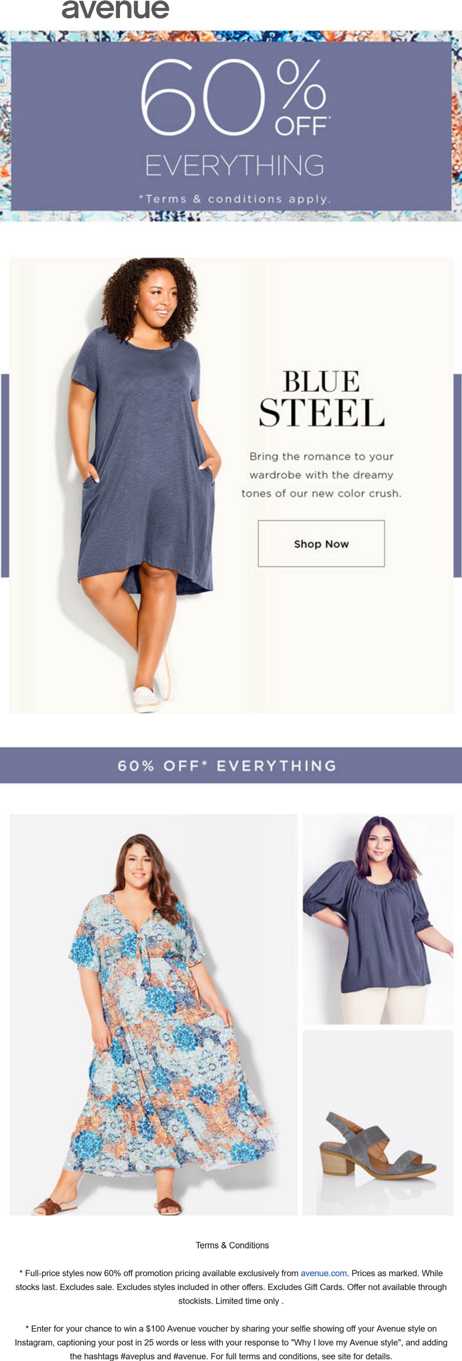Avenue stores Coupon  60% off everything at Avenue #avenue 