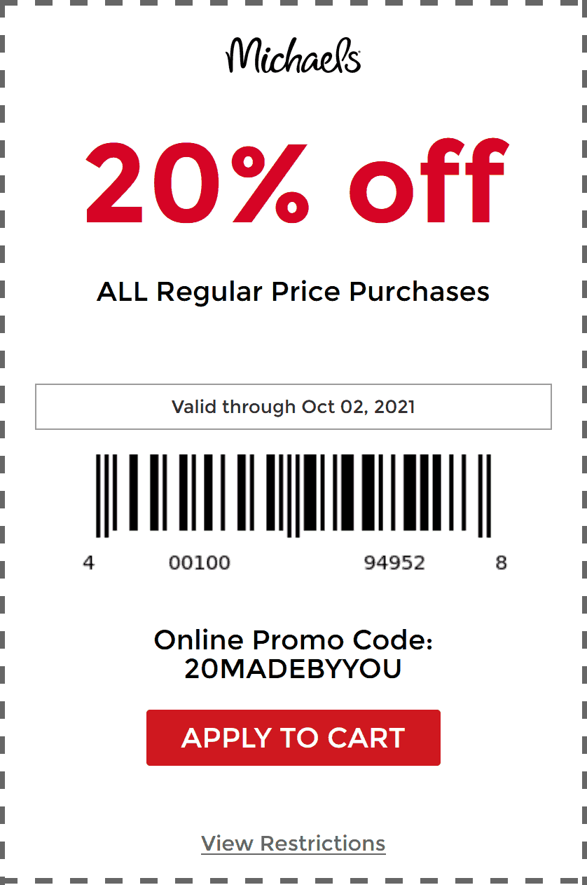 Michaels coupons & promo code for [November 2022]