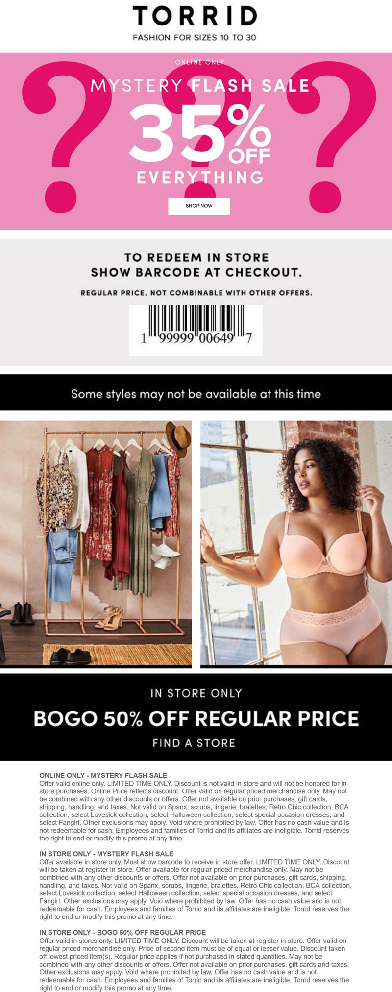 Torrid coupons & promo code for July 2025