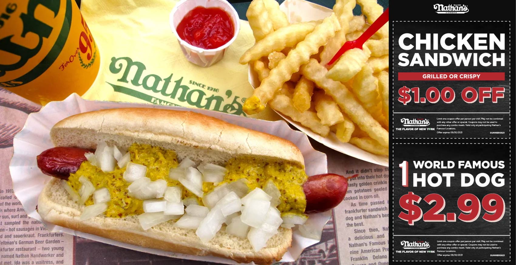 Nathans Famous coupons & promo code for [December 2022]