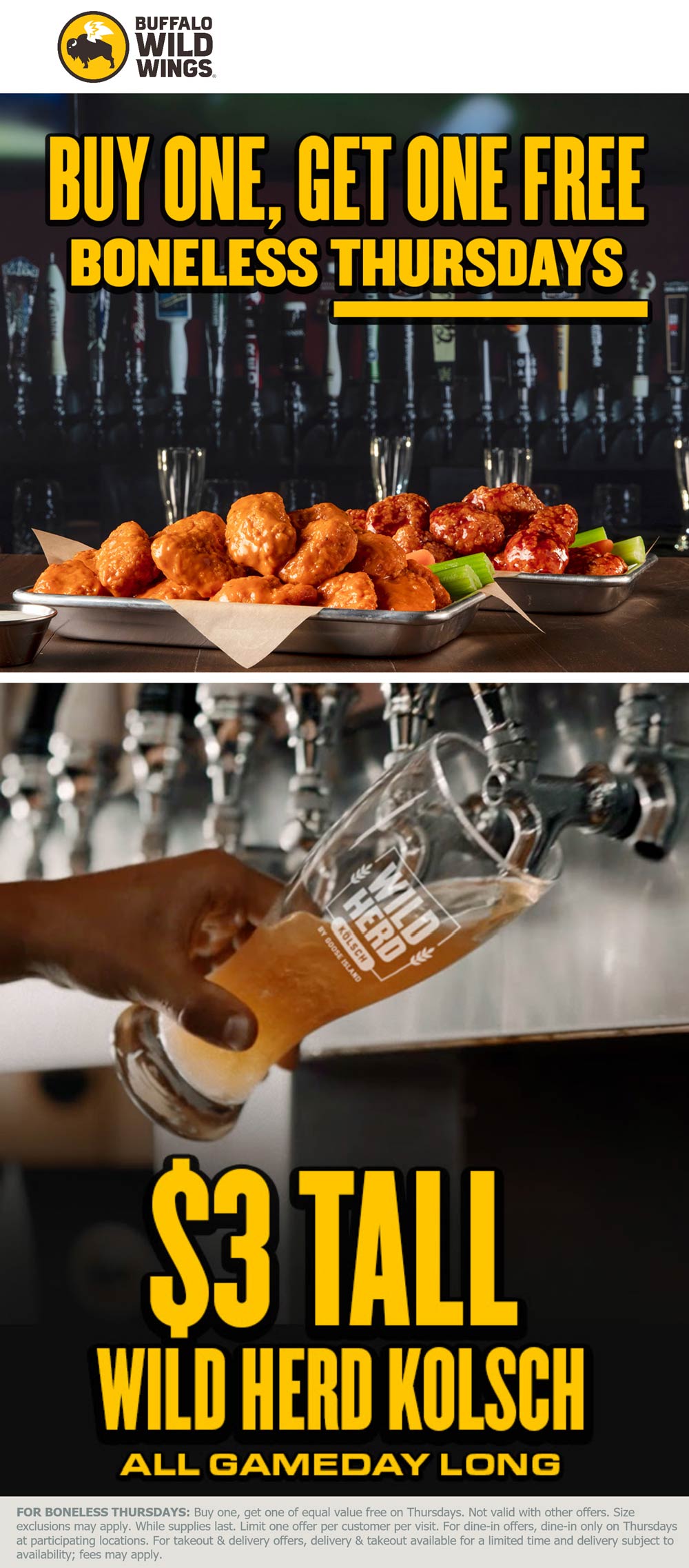 Buffalo Wild Wings coupons & promo code for July 2025