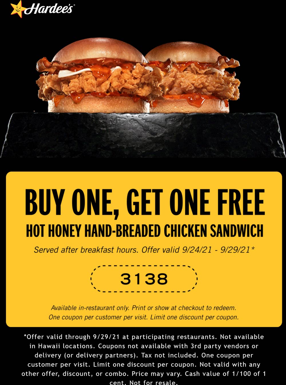 Hardees coupons & promo code for [July 2024]
