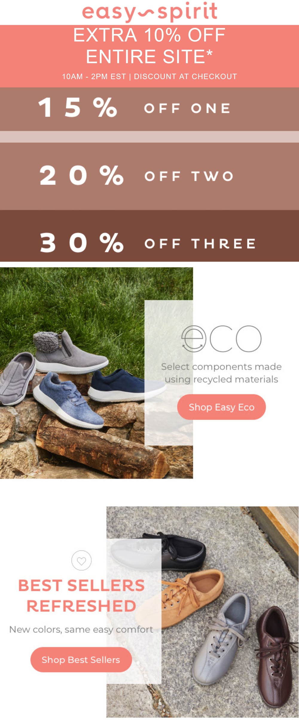 Easy Spirit coupons & promo code for July 2025