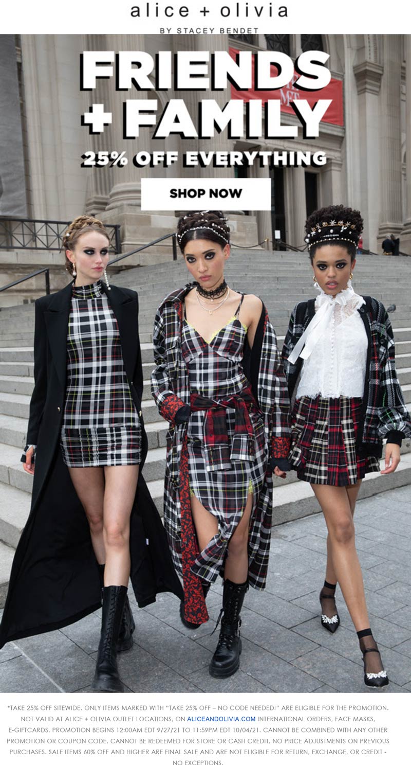 25 Off Everything At Alice Olivia Ditto Online aliceolivia The 