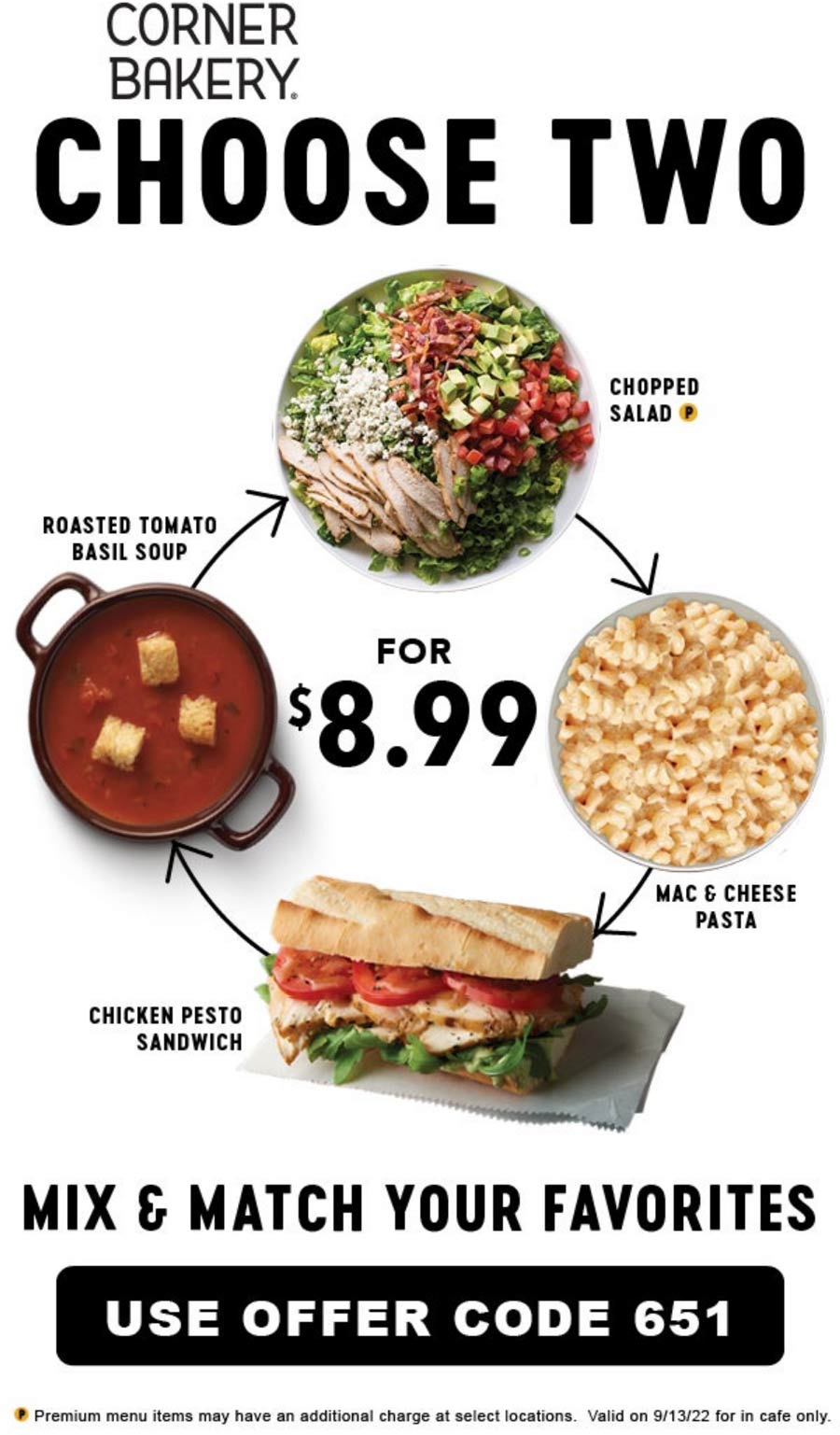 Corner Bakery restaurants Coupon  Choose 2 for $9 today at Corner Bakery restaurants #cornerbakery 
