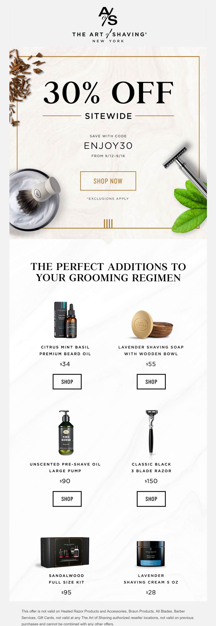 The Art of Shaving coupons & promo code for [December 2022]