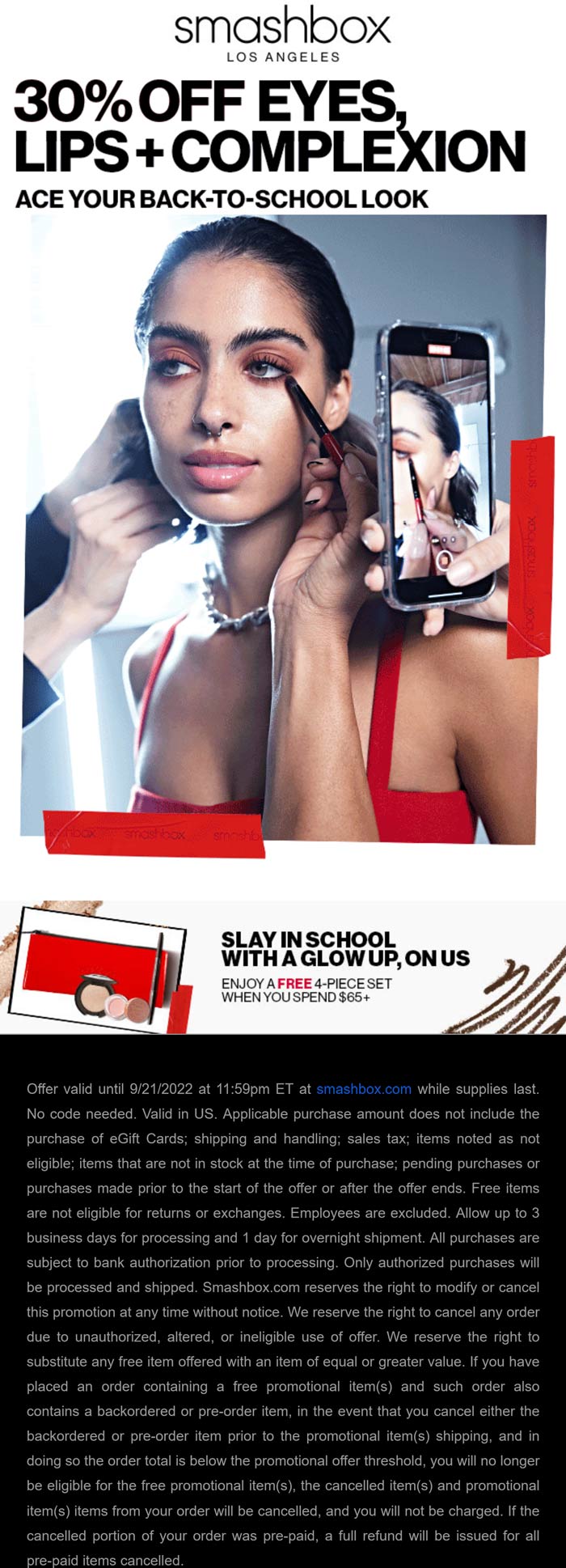 Smashbox coupons & promo code for [December 2022]