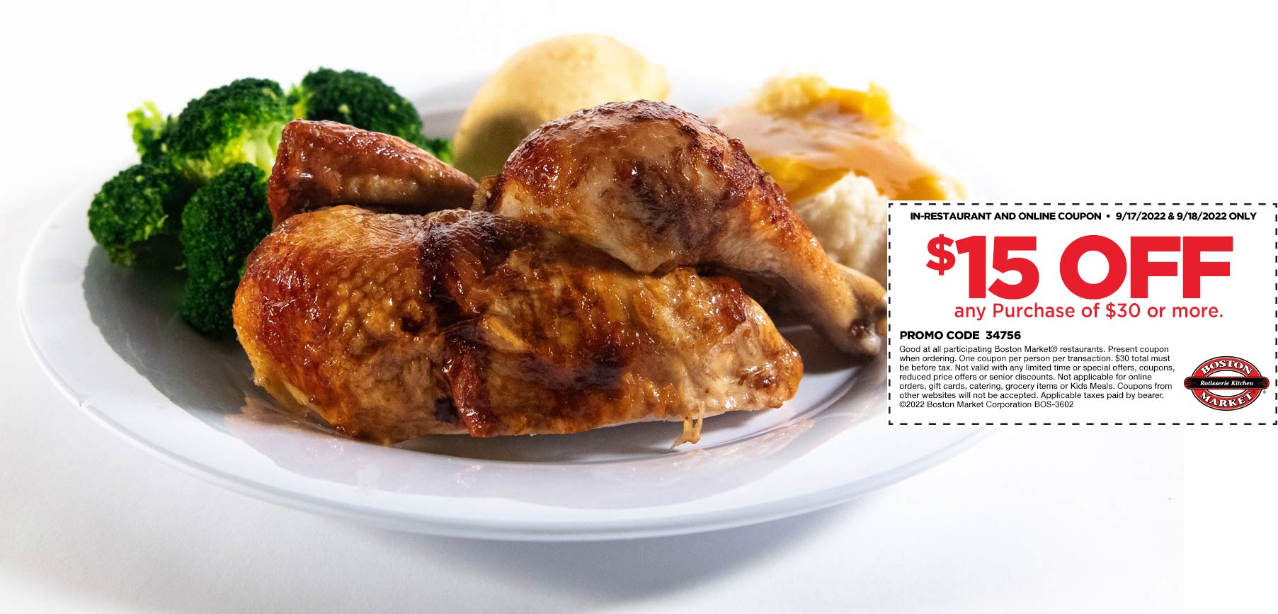 Boston Market coupons & promo code for July 2025