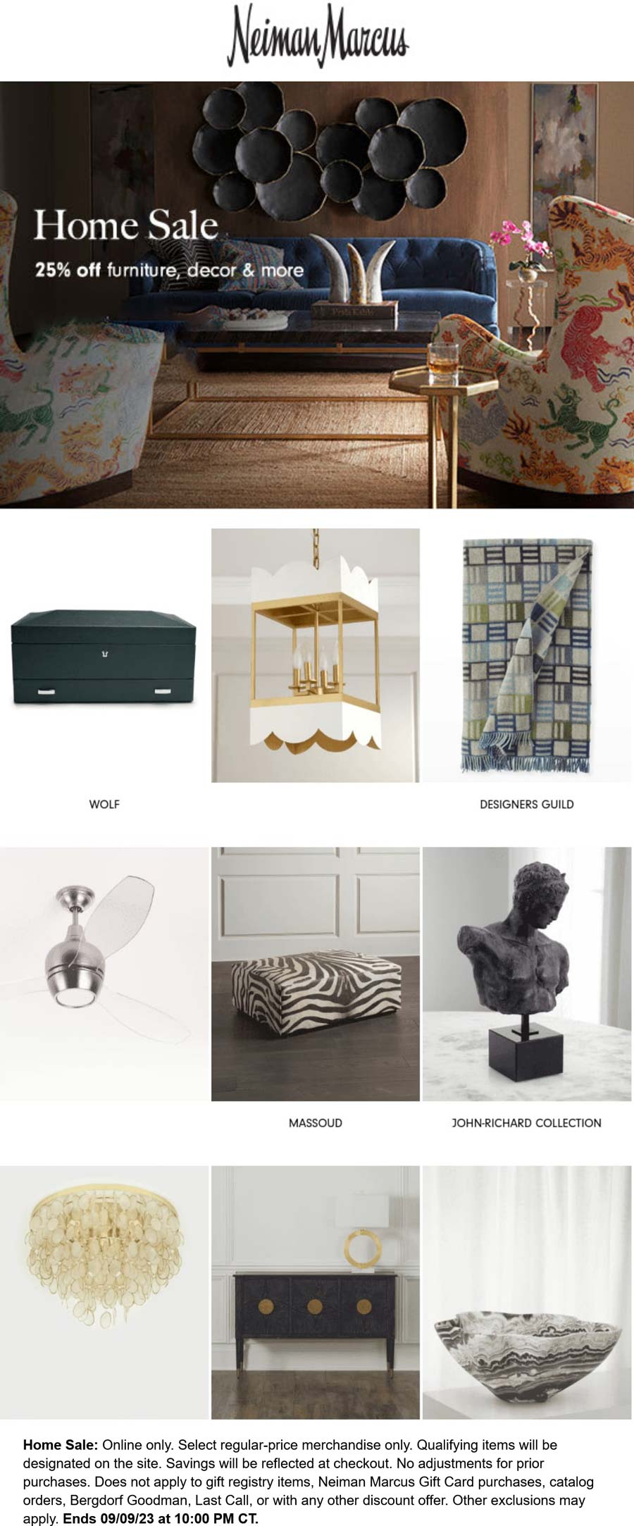Neiman Marcus stores Coupon  25% off furniture & decor at Neiman Marcus #neimanmarcus 